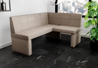 Produktbild von Eckbank Bank Küchenbank 168x128 cm BLAKE L Stoff Soro Taupe