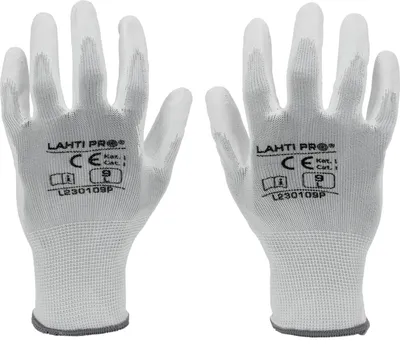 Immagine prodotto di PU-HANDSCHUHE WEIß L230108P, 12 PAAR, "8", CE, LAHTI