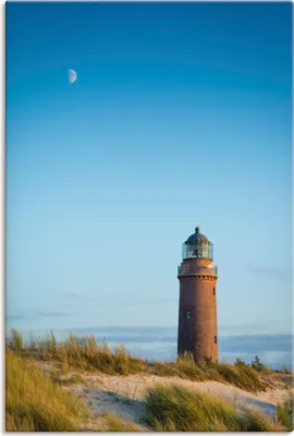 Produktbild von ARTland Leinwandbild Leuchtturm Darßer Ort Größe: 40x60 cm