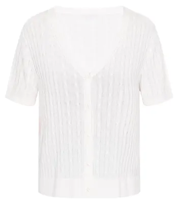 Immagine prodotto di Cardigan da donna Mutha - bianco. Cardigan da donna Mutha - bianco, taglia XL