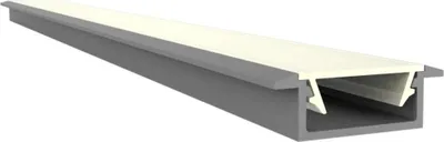 Produktbild von Flaches LED Alu Einbauprofil 2m Exo-A1F-13 (13mm) –| Flaches Aluminiumprofil für LED-Strips