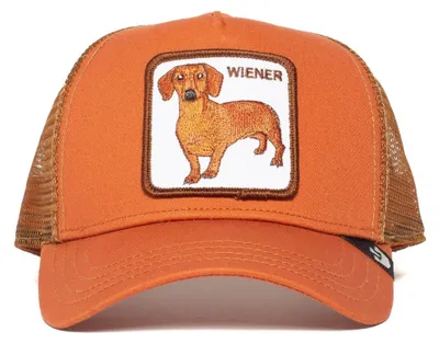 Zdjęcie produktu dla Czapka typu trucker Goorin Bros. Wiener Dawg, kolor rdzawy/pomarańczowy