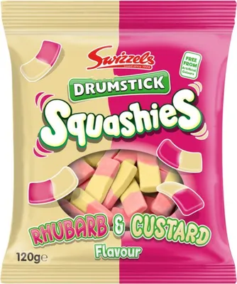 Produktbild von Squashies Rhubarb & Custard (12 x 120g)