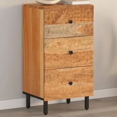 Produktbild von Beistellschrank aus Akazienholz, 40 x 33 x 75 cm