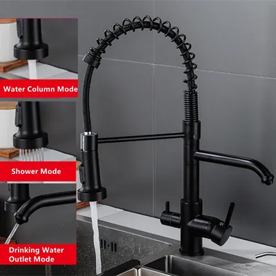 Obrázek produktu pro Kuchyňská baterie s ruční sprchou a možností otáčení o 360 stupňů