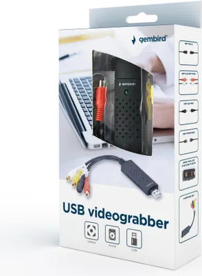 Zdjęcie produktu dla Gembird UVG-002, USB 3.2 Gen 1 (3.1 Gen 1), 720 x 576 px, NTSC, 30 fps, AVCHD, AVI, MPEG1, MPEG2, MPEG4, WMV, USB