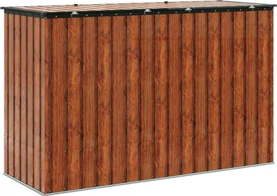Produktbild von Gartenlagerbox Braun 214 x 82 x 132 cm Stahl