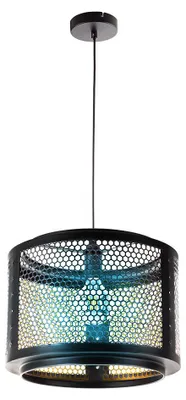 Produktbild von RGB LED Hängelampe, Gitteroptik, App- und Sprachsteuerung, H 150 cm