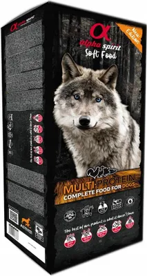 Produktbild von alpha spirit Dog Complete Food Multiprotein 9kg