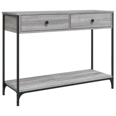 Productafbeelding van vidaXL Console tafel, grijs Sonoma, 100x34,5x75 cm, houtvezel