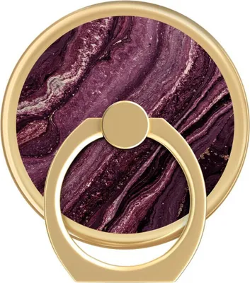 Image de Hama Magnetic Ring Mount Support pour téléphone portable Golden Plum