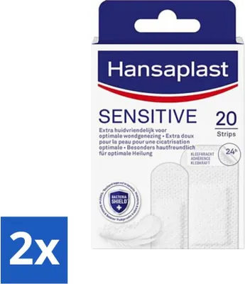 Produktbild von Hansaplast - Sensitive Pflaster - Wundversorgung - 20 Pflaster - Vorteilspack - 2 Stücke