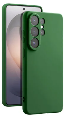 Obrázok produktu pre Avizar, ochranné puzdro pre Galaxy S26 Ultra, vyrobené z mäkkého silikónu s mikrovláknovou vnútornou výstelkou, tmavozelená farba