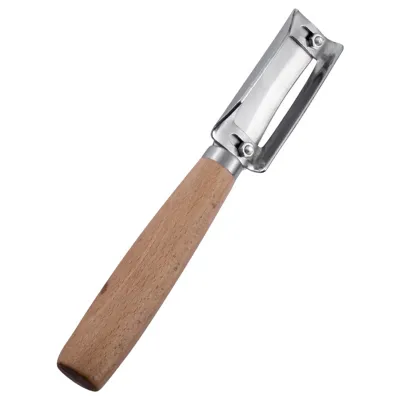 Produktbild von Ananasschneider, lebensmittelecht, rostfrei, scharfe Klinge, korrosionsbeständig, Holzgriff, arbeitssparend, hochfest, handgehaltener Ananasschäler, Obstschneider, Küchenbedarf