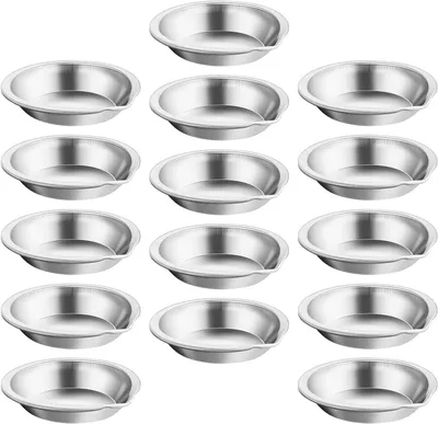 Productafbeelding van Roestvrijstalen Verfbakjes - Mengbekers Paletten - Schilderprojecten Uitvoeren - Nauwkeurige Kleurmenging - 5 x 4.5 x 1 cm - Zilver