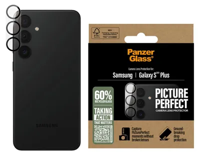 Produktbild von PanzerGlass ® PicturePerfect Kameraschutz Samsung Galaxy S25+, Samsung, Samsung - Galaxy S25+, Trockene Anwendung, Kratzresistent, Schockresistent, Transparent, 1 Stück(e)