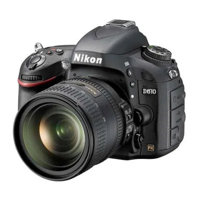 Produktbild von Nikon D610, 24,3 MP, 6016 x 4016 Pixel, CMOS, Full HD, 760 g, Schwarz