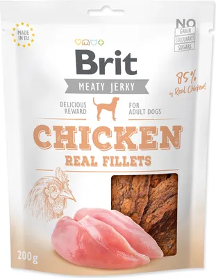Obrázek produktu pro Snack BRIT Jerky Chicken Fillets 200 g