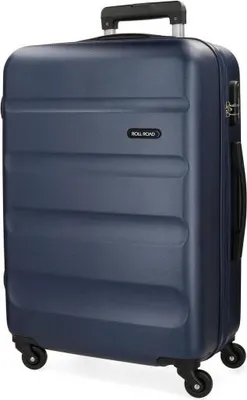 Produktbild von ROLL ROAD Flex Marineblau, ABS Reisekoffer, 75x52x28cm, 91L, 5849362 (groß)
