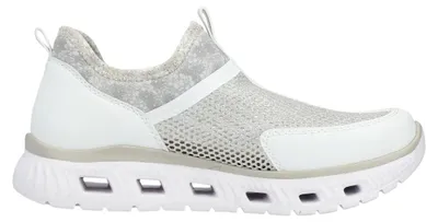 Imagen del producto de Zapatos de mujer Rieker, zapatos planos, zapatillas, color blanco, para uso diario