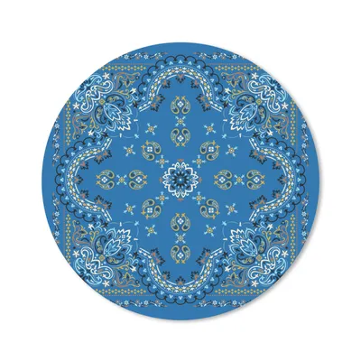 Produktbild von MuchoWow® Mauspad Mousepad Mandala - Muster - Blau 20x20 cm - Mousepads - Maus Mat - Pad - Mausunterlage - Schreibtischmatte