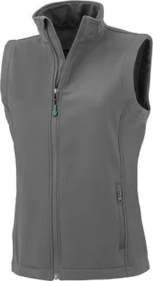 Produktbild von Result Genuine Recycled R902F | Womens Recycled 2-Layer Printable Softshell Bodywarmer - Farbe: Workguard Grey - Größe: M