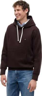 Produktbild von Tommy Hilfiger Herren Hoodie Seasonal Fleece mit Bauchtasche, Braun (Chocolate),