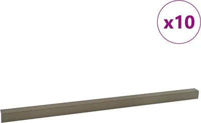Immagine prodotto di vidaXL Profili per gradini 10 pezzi Champagne 67 x 3 x 2 cm Alluminio