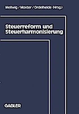 Obrázok produktu pre Steuerreform und Steuerharmonisierung