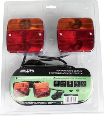 Obrázek produktu pro Elektrokabeláž k vleku, sada magnetického osvětlení (LT-1) s kabeláží 7-pin / 7,5 + 2,5 m, MULTIPA