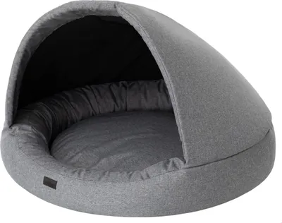 Produktbild von Hundehütte & Hundebett "Ramzes" 2in1 – Größe 100x100x62 cm | Katzenbett, Haustierbett, Hundehaus, Hundeliegen, Hundesofa | Doggy