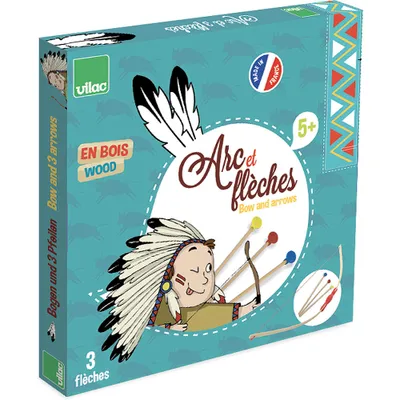 Produktbild von Vilac Holz Bogen Spielzeug mit Pfeilen - Schießspiel für Kinder