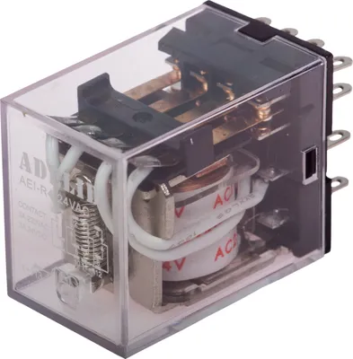 Produktbild von Relais 4x UM Kontakt 5A 14 Pin Spulenspannnung 24V AC Hutschiene