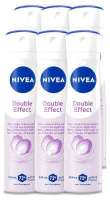 Produktbild von 6 x NIVEA Double Effect Anti-Transpirant Spray - 150 ml - Vorteilspackung - 6 Stücke