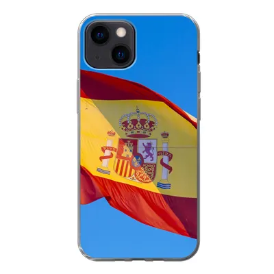 Produktbild von MuchoWow® Handyhülle Schutzhülle Hülle für iPhone 13 mini Die Nationalflagge von Spanien Silikon Softcase Handy Hülle - Softcase