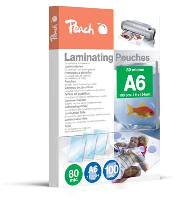 Image de Film de plastification PEACH A6 - 100 pièces, 80 mic, PP580-04