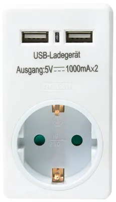 Produktbild von LogiLink PA0112, USB, Weiß, Weiblich, Kunststoff, 0 - 45 °C