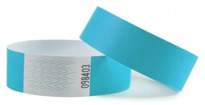Produktbild von CombiCraft Tyvek Einlassbänder Hellblau – 5000 Stück