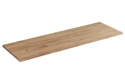 Produktbild von Badezimmer-Waschtischplatte 140 Cm, Eiche Goldfarben, Mdf, Für Unterschrank 140/141 Cm