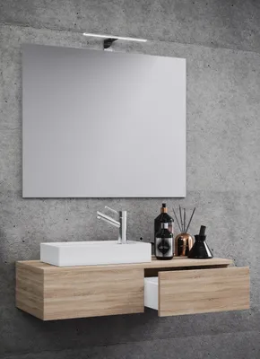Produktbild von VCM 3-tlg Set | Waschplatz für Gäste WC | Gästebad mit Spiegel | Waschtisch Toilette | Badmöbel Badezimmer Set - Gudas SP