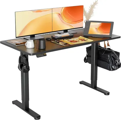 Obrázok produktu pre Ergonomicky nastaviteľný písací stôl - Stôl na státie a sedenie - Elektrický stôl - Pracovný stôl do domácnosti
