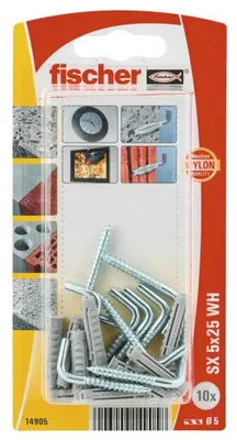 Produktbild von Fischer Group Sx 5x25 14905 Taco+alcaya 10 Einheiten Grau  Grau One Size
