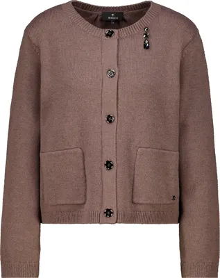 Produktbild von monari Strickjacke 582 taupe melang 36
