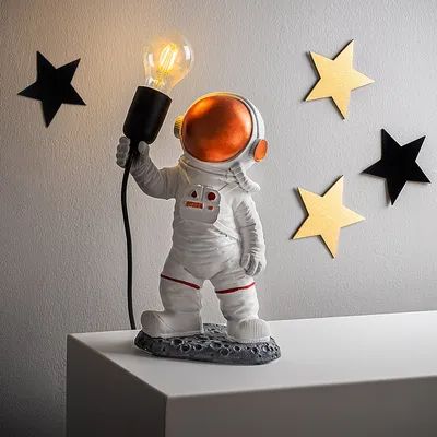 Produktbild von Opviq, Astronaut - 2, Schreibtischlampe, 100 % POLYESTER, Mehrfarbig, 32 x 15 x 32 cm