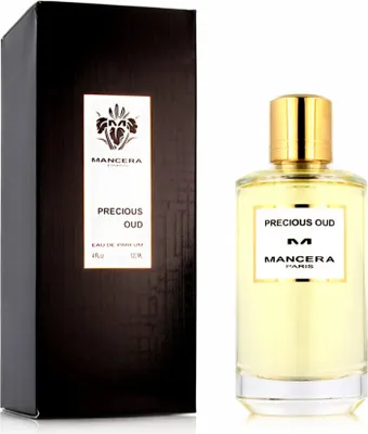 A perfume bottle and its box are displayed against a white background.