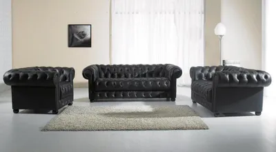 Immagine prodotto di Set divano Chesterfield 311 posti design divano imbottito nuovo
