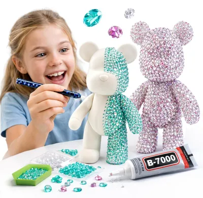 Produktbild von Dymex Diamant Malerei Bär 3D DIY Bastelset