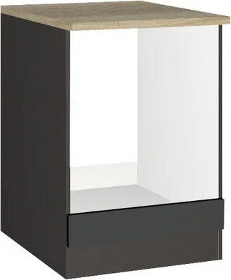 Produktbild von Held Möbel Herdumbauschrank Mailand BxTxH 60 x 60 x 85 cm grau hochglanz zerlegt 480.6211