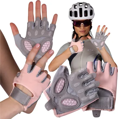 Produktbild von FIT4MED | Fahrradhandschuhe - Pink - Größe S - Atmungsaktiv - Unisex - Handschuhe