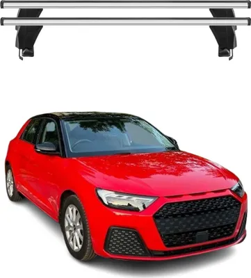 Image de Menabo Barres de toit Grundtäger pour Audi A1 GB Sportback 2019-2025 Alu argent 2 tlg